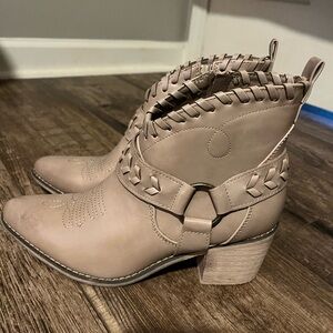 Women's Taupe Ankle Boots